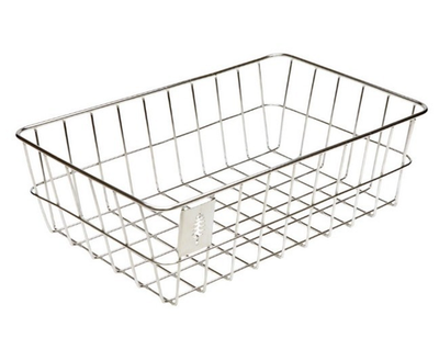 #ad Portland Design Works Timber to Town ZigZag Basket Silver $40.49