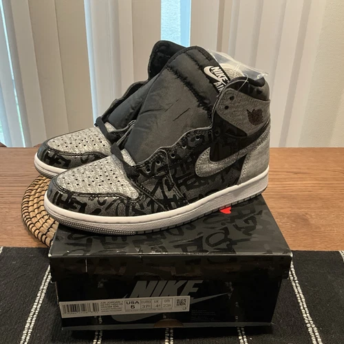  Air Jordan 1 Retro High OG Rebellionaire Sz 5 Men 555088-036 Ds