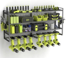 Power Tool Organizer Wall Mount, Tool Storage Rack, Drill Holder, Heavy Duty