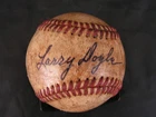 Larry Dole Signed Baseball Certified Used Vintage EX N Y Giants 1912 MVP 1915 BT