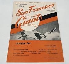 1964 Tony Conigliaro RC Boston Red Sox Spring Training Program At SF Giants Ex⚾️