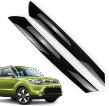 Exterior Molding Windshield A Pillar Outer Trim Garnish Driver Black 