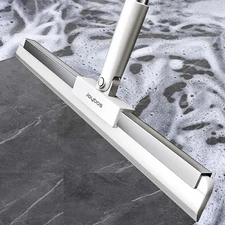 Rubber Squeegee Broom for Floor,62" Long Handle Window Squeegee, Silicone Pet Ha