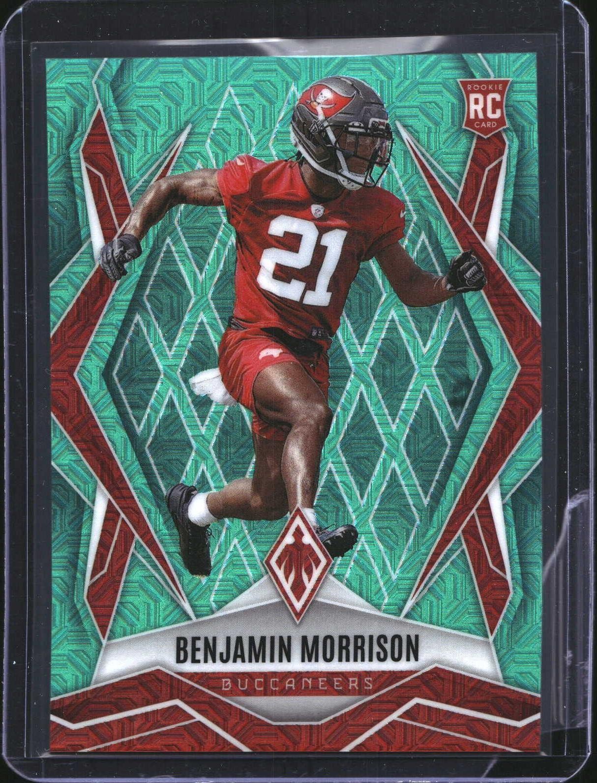 2025 Panini Phoenix #247 Benjamin Morrison Teal Mojo Prizm #/50