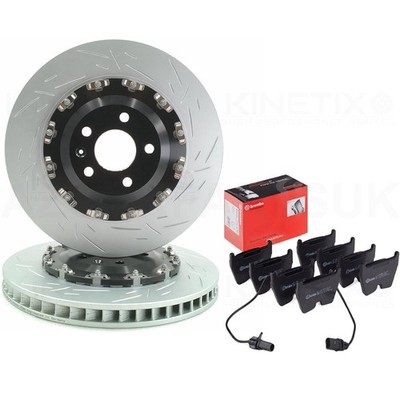 FÜR AUDI RS4 B8 (12-15) ZWEITEILIGE SCHWIMMENDE BREMSSCHEIBEN VORNE BREMBO BELÄGE 365mm