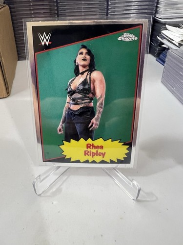2025 Topps Chrome WWE #85TC-RR Rhea Ripley 1985 Topps Current Insert  - Picture 3 of 6