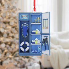 Personalized Swimming Locker Ornament Swimmer Coach Dive Gift Acrylic