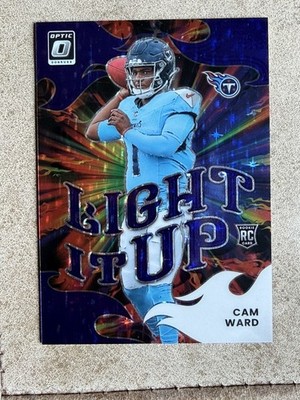2025 Panini Donruss Optic Cam Ward Light It Up Purple Stars #/25