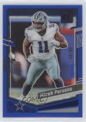 2023 Panini Clearly Donruss Blue 49/99 Micah Parsons #15 1cw4