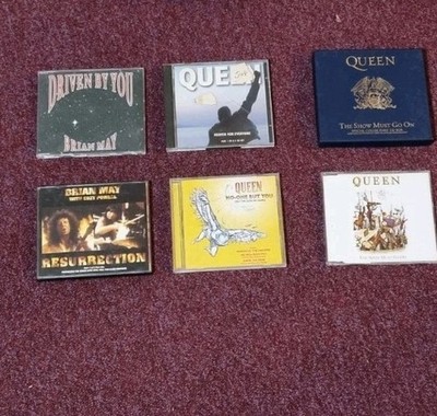 QUEEN/ Brian May CD SINGLE BUNDLE 6 cd set