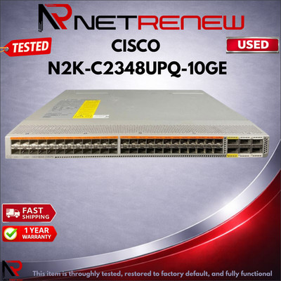 Cisco N2K-C2348UPQ-10GE  Switch 48x1/10GE SFP+ 6x40G QSFP