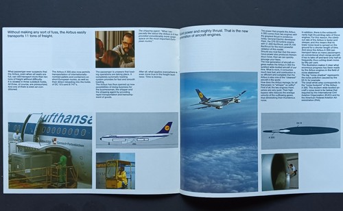 LUFTHANSA INTRODUCTION PROMO BROCHURE AIRBUS A300 IN ENGLISH 1981 - Picture 5 of 7