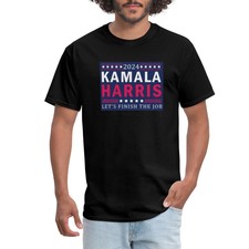HOT Kamala Harris 2024 | Let's Finish The Job Men's T-Shirt