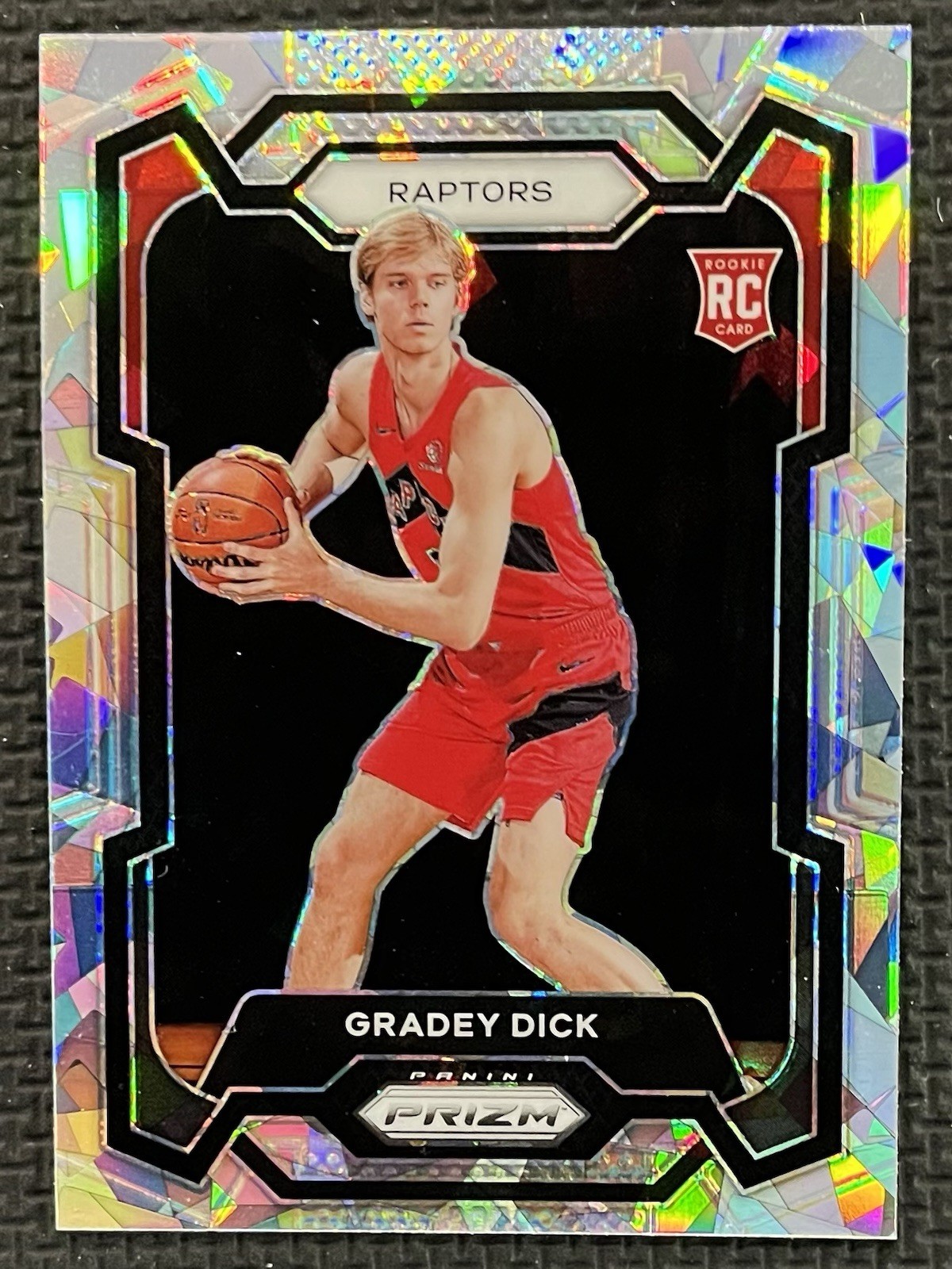 2023-24 Panini Prizm Basketball Gradey Dick RC Cracked Ice Prizm #134