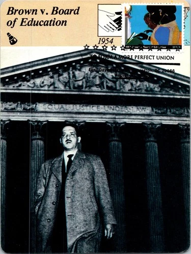 Dr Jim Stamps Maximum Card Brown Vs Board Of Education 37C Fdc