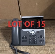 Lot Of 15 Cisco CP-8851 CP-8851-K9 V01 IP Office Phone w/Handset (Missing Glass)
