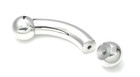 Reverse Prince Albert Bent Curved Barbell 0g 1 inch 26mm - Huge 16mm Ball Gift — photo 5