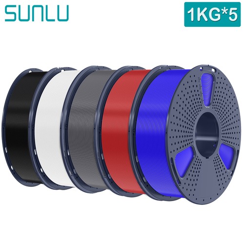 SUNLU 5KG/10KG PLA+2.0 3D Printer Filament 1.75MM Upgrade PLA+ Tougher&Stronger
