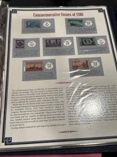 Collection 1940-49 World War II mounted in clear holders album 120 Mint stamps - Picture 18 of 24