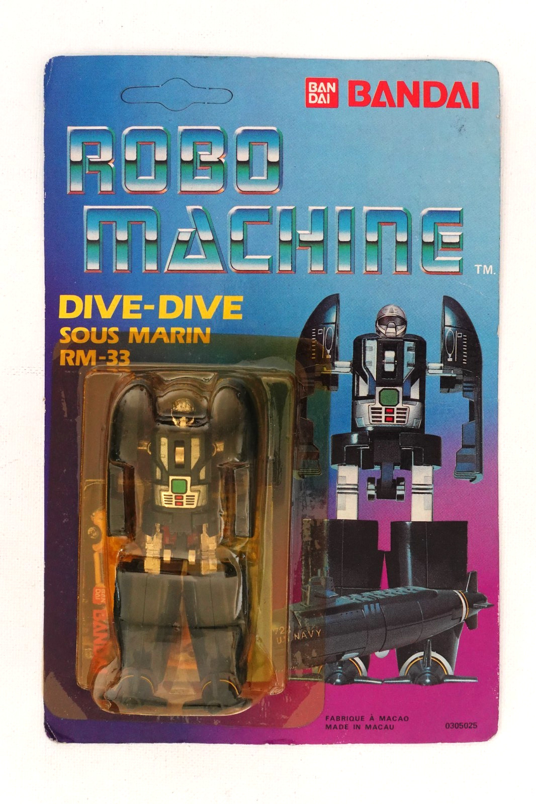 Bandai Gobots Robo Machine RM33 Dive Dive Euro MOSC figurine de collection rare