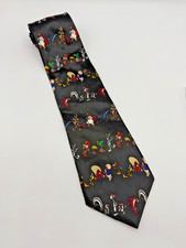 Vintage 1997 Looney Tunes Necktie Bugs Bunny Sylvester Marvin Yosemite Tie