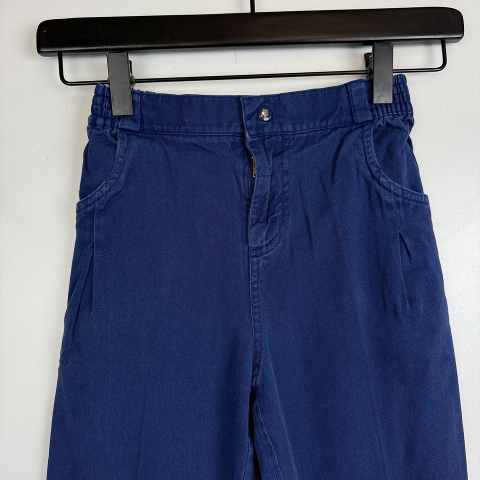 Pantalones al tobillo holgados de algodón Mervyns vintage de los 90 para niños azules - 5 5T Foto 2 de 4