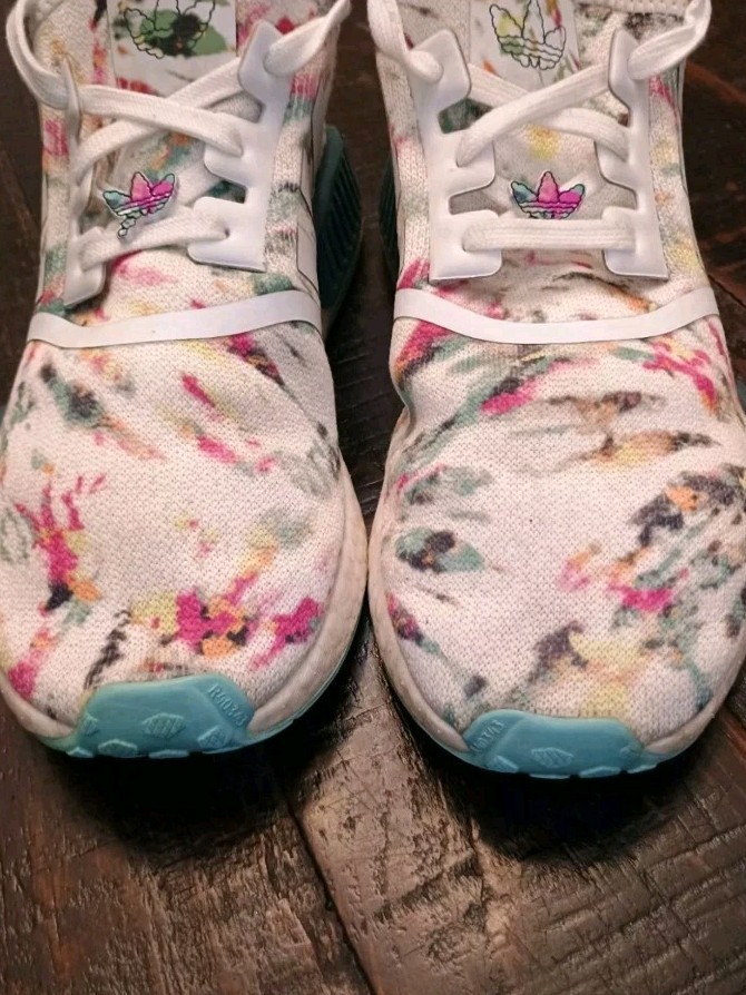 Adidas NMD R1 Boost Tie Dye Green White Red Watercolor Ultra GX5372 Size