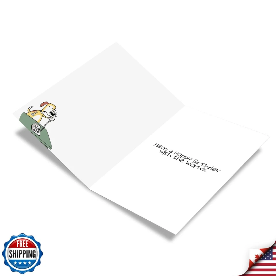 NobleWorks - 1 Happy Birthday Greeting Card Funny - Cartoon Comic Humor, Cele - Image 2 of 4
