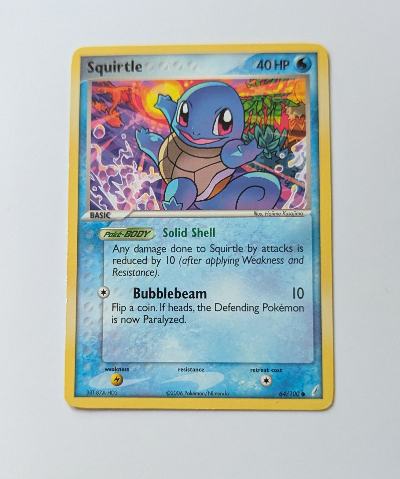 Squirtle 64/100 Crystal Guardians Regular Non Holo Common VLP