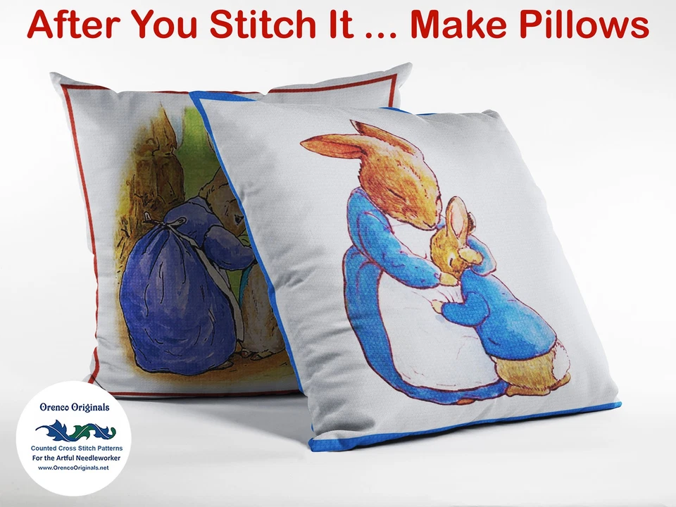 Beatrix Potter Hunca Munca Babies Counted Cross Stitch Chart Pattern - Image 2 of 4