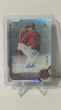 2022 Topps Bowman Chrome Autograph Refractor Alejandro Hidalgo /499 CPA-AH Ange…