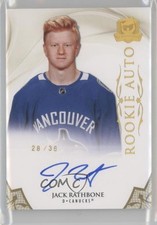 2020 Upper Deck The Cup Rookie Gold Spectrum Foil 28/36 Jack Rathbone Auto av1