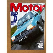 RENAULT 5 MOTOR MAGAZINE SEPTEMBER 29 1984 - Reault 5 cover and featire/ test + 