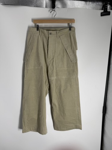 Rick Owens DRKSHDW Corduroy Mastodon Cargo Pants Pearl S