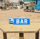 Old Antique Vintage Rare Bar Porcelain Embossed Enamel Sign Board , Collectible