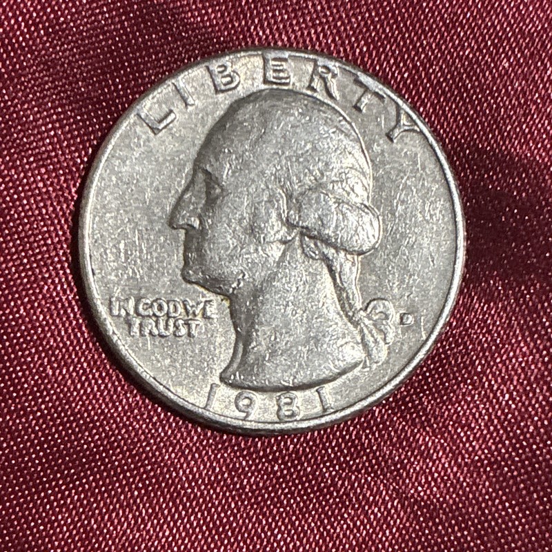 1981-D Washington Quarter 25C Denver Mint Business Strike KM#164