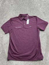 Vineyard Vines Performance Polo Shirt Mens Medium Red Bradley Stripe Sankaty New