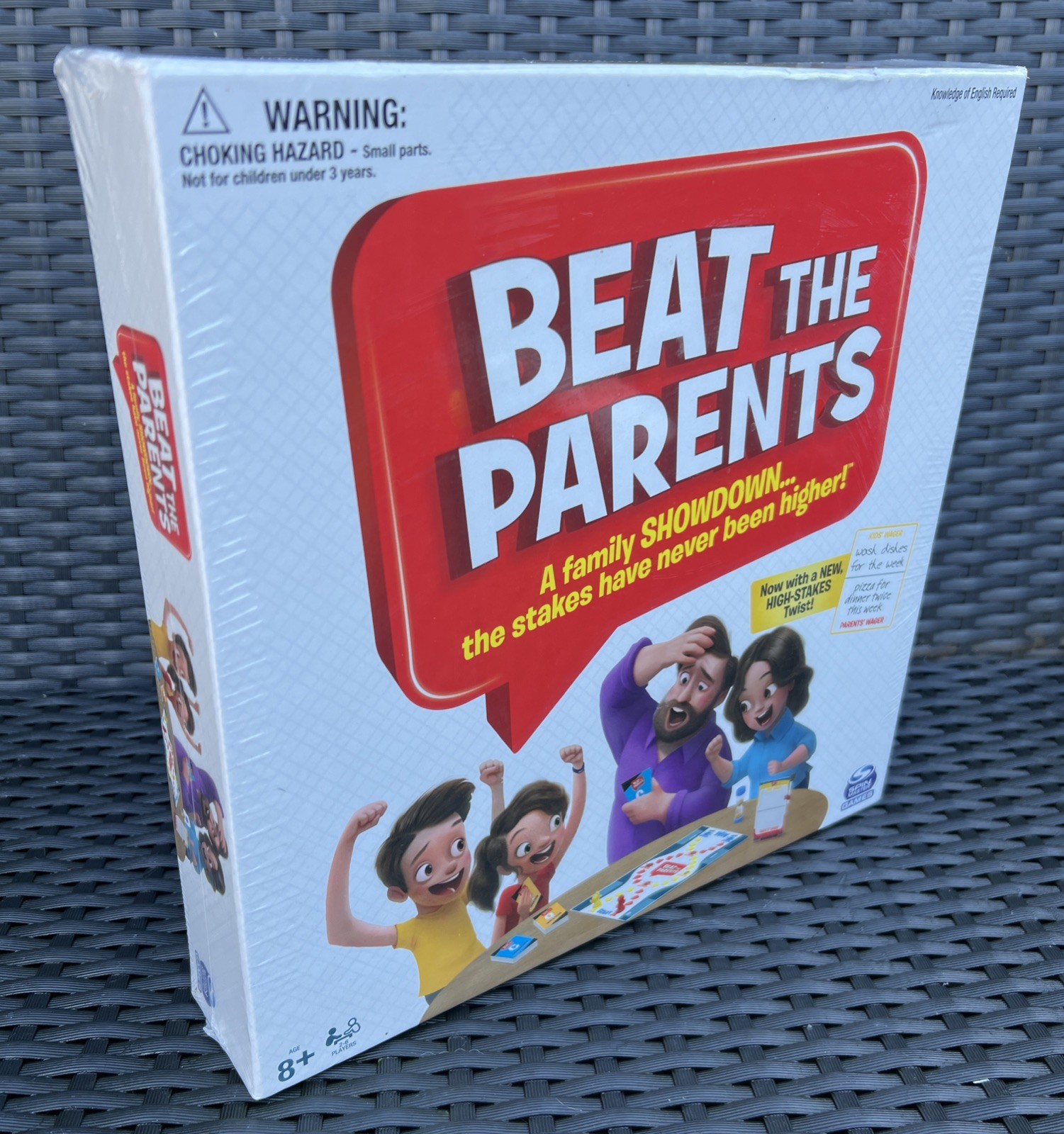 Beat The Parents Family Board Game Spin Master Fun Showdown Trivia