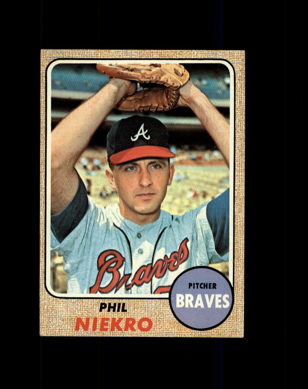 Phil Niekro 1968 Topps #257 Atlanta Braves (SMALL WRINKLE & SOFT CORNERS)