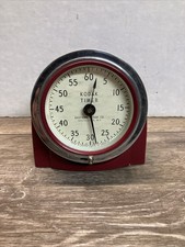 Vintage KODAK Darkroom Timer Red Metal Wind Up Tilt Base Eastman - Works