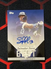 Salvador Perez Best and Brightest Dark Blue Auto /75 2022 Topps X Wander Franco