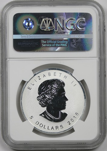 2016 Canada Maple Leaf Silver $5 NGC Early Releases Rev Proof PF 69 Monkey Privy - Picture 2 of 4