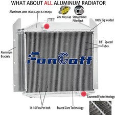 4 Row Aluminum Radiator For Studebaker Pickup 2r5 2r6 2r10 2r11 Mt 1949-52 50