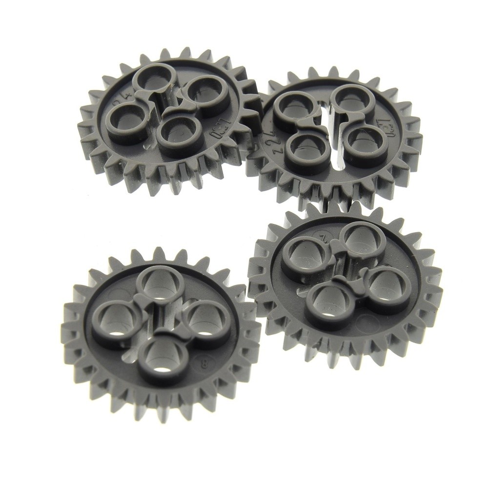 4x Lego Technic Gear Z24 New-Dark Gray 24 Teeth Wheel 4514558 24505 3648