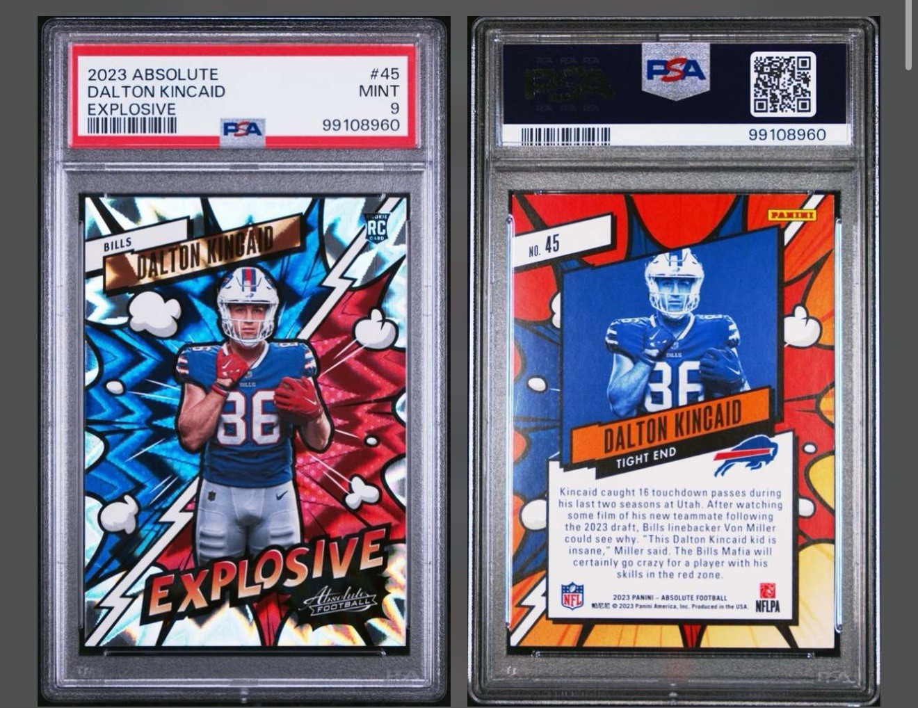 2023 Panini Absolute - Explosive Dalton Kincaid #45 (RC)