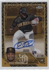 2023 Topps Gilded Collection Gold Etch Blue 27/50 Eguy Rosario #CGA-ER Auto 6ns