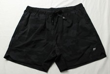 Fabletics Mens The One Quick Dry 5" Inseam Shorts NN7 Black Tactical Camo XL NWT
