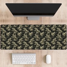 Cute Frog Gaming Mouse Pad, Large Elegant Amphibian Pattern Desk Mat for Comp...