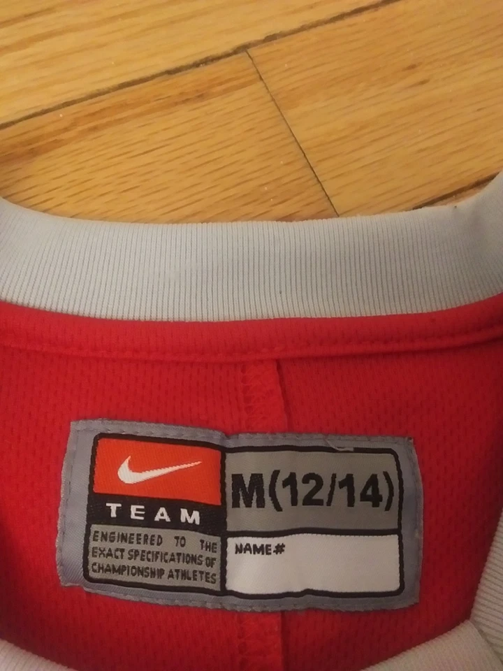 Camiseta deportiva de hockey juvenil del equipo Nike de los Ohio State Buckeyes de la NCAA talla M (12/14) Foto 3 de 4
