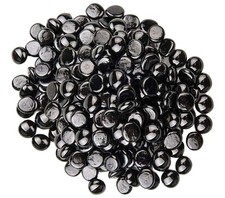 360pcs Black Glass Pebbles 17–20mm | Vase, Wedding, Aquarium, Garden Stones